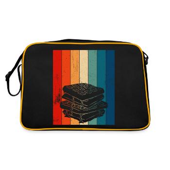 Waffle making waffle maker - Retro Bag - black/gold - Back