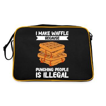 Waffle making waffle maker - Retro Bag - black/gold - Back