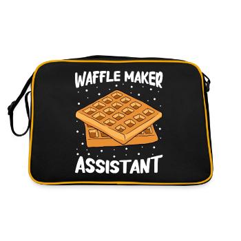 Waffle making waffle maker - Retro Bag - black/gold - Back