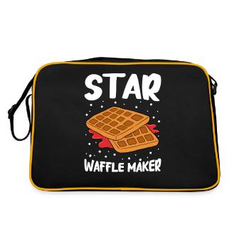 Waffle making waffle maker - Retro Bag - black/gold - Back