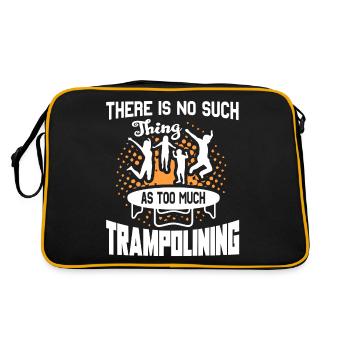 No Such Thing As Too Much Trampolining - Retro Bag - black/gold - Back
