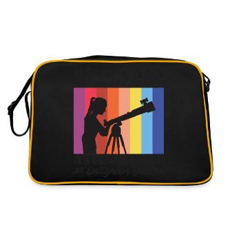 Restez calme et laissez l’astronome vous éclairer - Sac Retro - noir/or - Dos