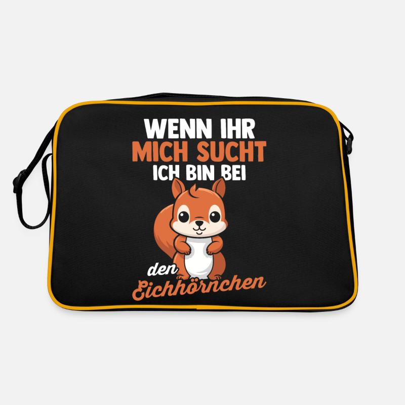 Eichhörnchen Retro Tasche