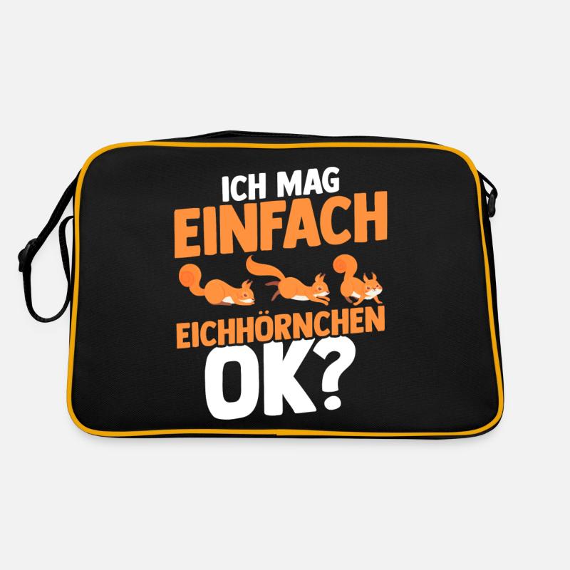 Eichhörnchen Retro Tasche