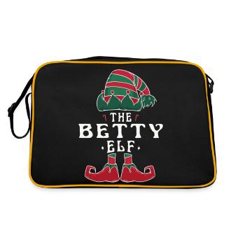 Betty Elf famille Match groupe Noël papa maman - Sac Retro - noir/or - Dos