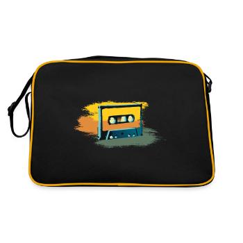 Cassette - Sac Retro - noir/or - Dos