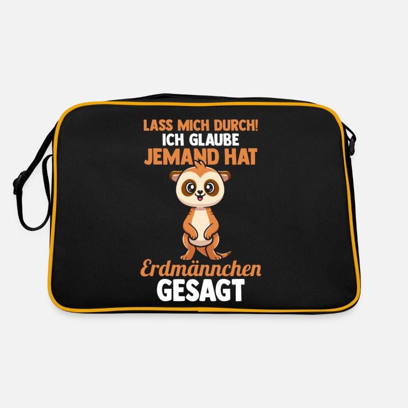 Erdmännchen Retro Tasche