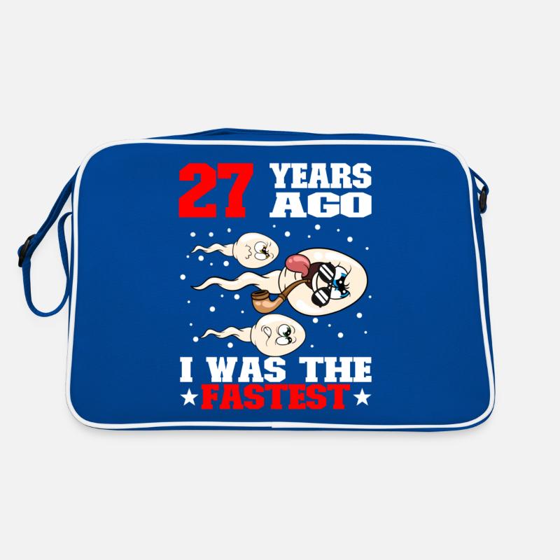 Citation d’anniversaire drôle 27 ans Sac Retro
