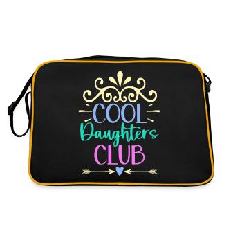 Cool Aunts Club Groovy Retro Tante Muttertag - Retro Tasche - Schwarz/Gold - Hinten