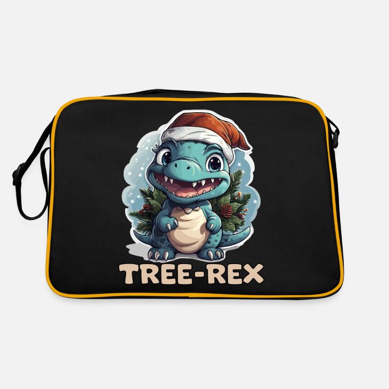 Süßer kleines Dino Baby mit Spruch Tree-Rex Retro Tasche