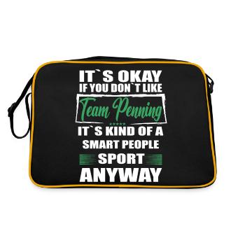 Ce n’est pas grave si vous n’aimez pas l’écriture d’équipe - Sac Retro - noir/or - Dos