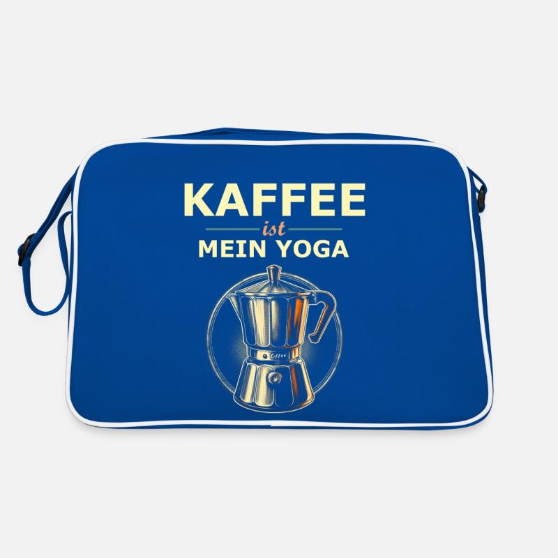 Kaffee Spruch Retro Tasche