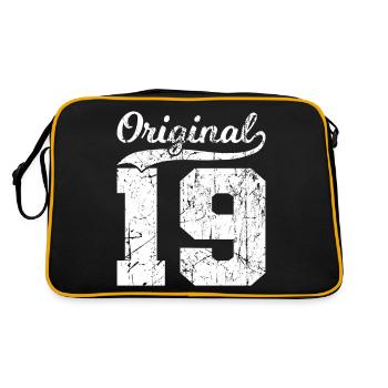 19 Original 5 Jahren Junge Mädchen Geburtstag - Retro Tasche - Schwarz/Gold - Hinten