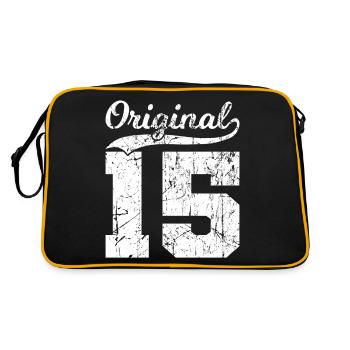 15 Original 9 Years Boy Fille Anniversaire - Sac Retro - noir/or - Dos