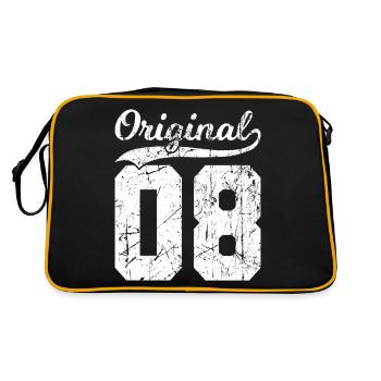 08 Original 16 Ans Garçon Fille Anniversaire - Sac Retro - noir/or - Dos