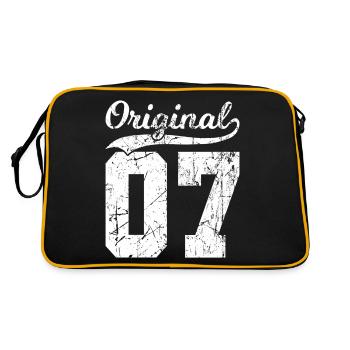 07 Original 17 Ans Garçon Fille Anniversaire - Sac Retro - noir/or - Dos