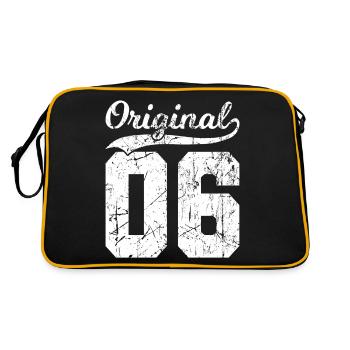 06 Original 18 Years Man Wife Birthday - Retro Bag - black/gold - Back