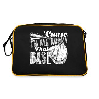 Baseball Baseball I'm All About That Base - Retro Bag - black/gold - Back