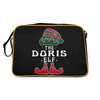 Doris Elf famille Match groupe Noël maman papa - Sac Retro - noir/or - Dos