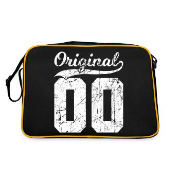 00 Original 24 Ans Homme Femme Anniversaire - Sac Retro - noir/or - Dos