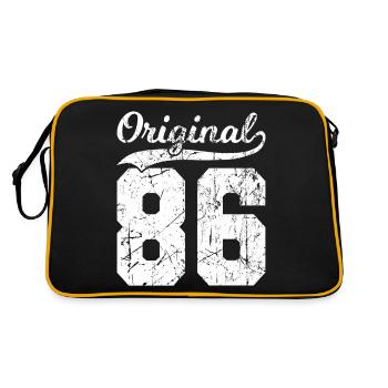86 Original 38 Ans Homme Femme Anniversaire - Sac Retro - noir/or - Dos