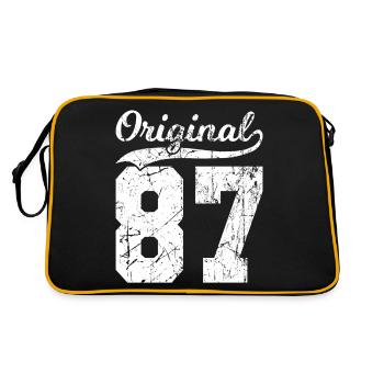 87 Original 37 Ans Homme Femme Anniversaire - Sac Retro - noir/or - Dos