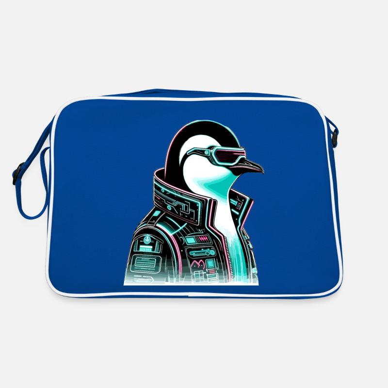 Cyberpunk Pingouin Conception graphique Sac Retro
