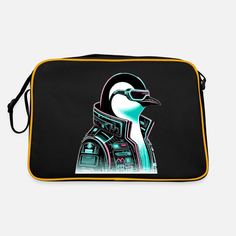 Cyberpunk Pingouin Conception graphique Sac Retro