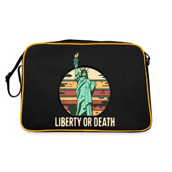 LA LIBERTÉ OU LA MORT - Sac Retro - noir/or - Dos