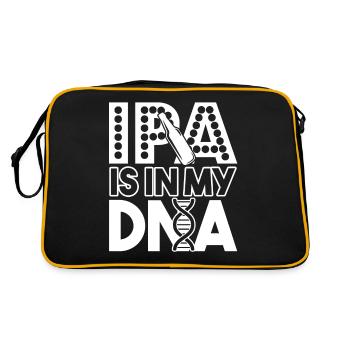 Beer Brewing Beer Brewing IPA Is In My DNA - Retro Bag - black/gold - Back