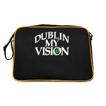 Dublin My Vision Irish Roots Ireland Pride - Retro Bag - black/gold - Back