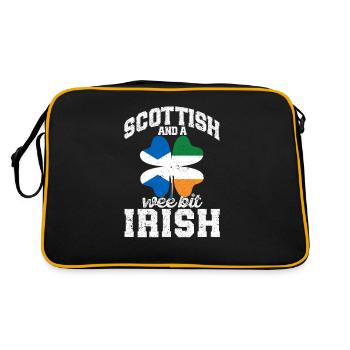 Scottish and a little bit of Irish roots - Retro Bag - black/gold - Back