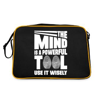Mind Powerful Tool Professional Forensic Gift - Retro Bag - black/gold - Back