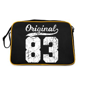 83 Original 41 Jahren Mann Frau Geburtstag - Retro Tasche - Schwarz/Gold - Hinten