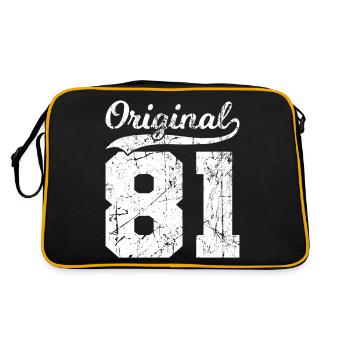 81 Original 43 Ans Mari Femme Anniversaire - Sac Retro - noir/or - Dos