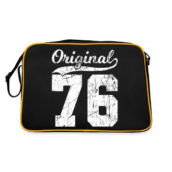 76 Original 48 Ans Homme Femme Anniversaire - Sac Retro - noir/or - Dos