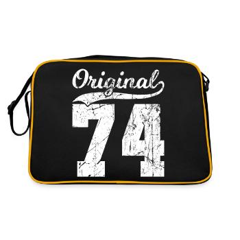 74 Original 50 ans homme femme anniversaire - Sac Retro - noir/or - Dos