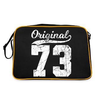 73 Original 51 Jahren Mann Frau Geburtstag - Retro Tasche - Schwarz/Gold - Hinten