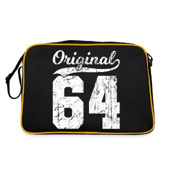 64 Original 60 ans homme femme anniversaire - Sac Retro - noir/or - Dos