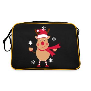 Renne de Noël - Sac Retro - noir/or - Dos