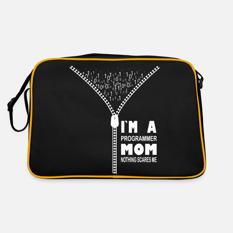 Je suis une maman programmeuse, rien ne me fait peur Sac Retro