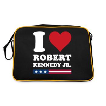 J’aime Robert Kennedy JR - Sac Retro - noir/or - Dos