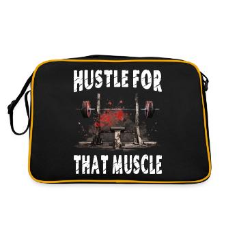 Se démener pour ce muscle - Sac Retro - noir/or - Dos