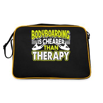 Bodyboarding Bodyboarding Cheaper Than Therapy - Retro Bag - black/gold - Back