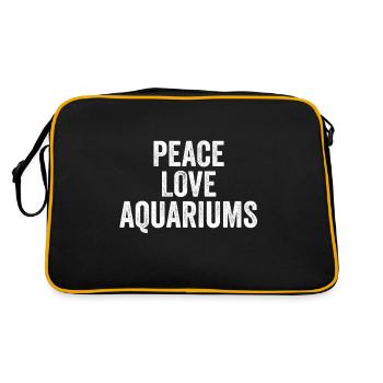 Peace Love Aquariums - Freshwater Fish Pet Love - Retro Bag - black/gold - Back