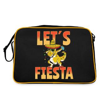 Let's Fiesta Taco Dino - Retro Bag - black/gold - Back