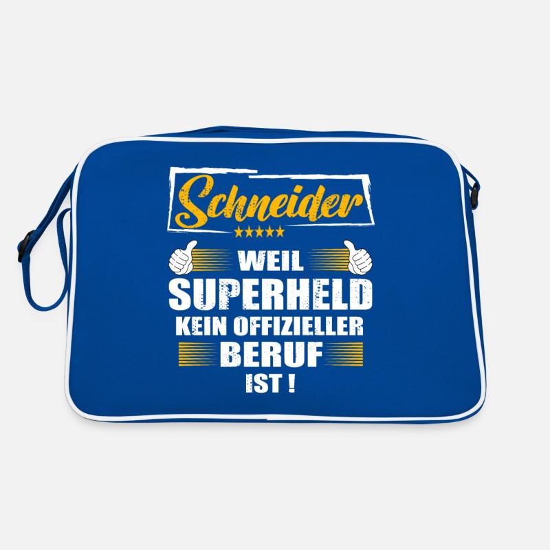 Schneider Weil Superheld kein offizieller Beruf Retro Tasche