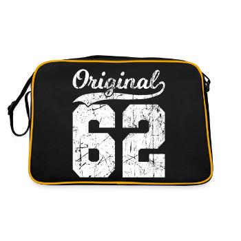 62 Original 62 Ans Homme Femme Anniversaire - Sac Retro - noir/or - Dos