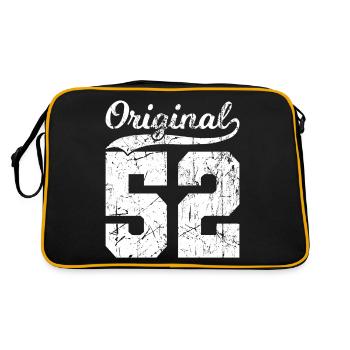 52 Original 72 Years Man Wife Birthday - Retro Bag - black/gold - Back