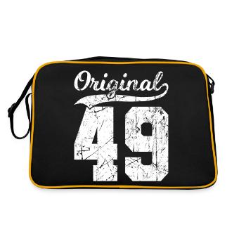 49 Original 75 Ans Homme Femme Anniversaire - Sac Retro - noir/or - Dos